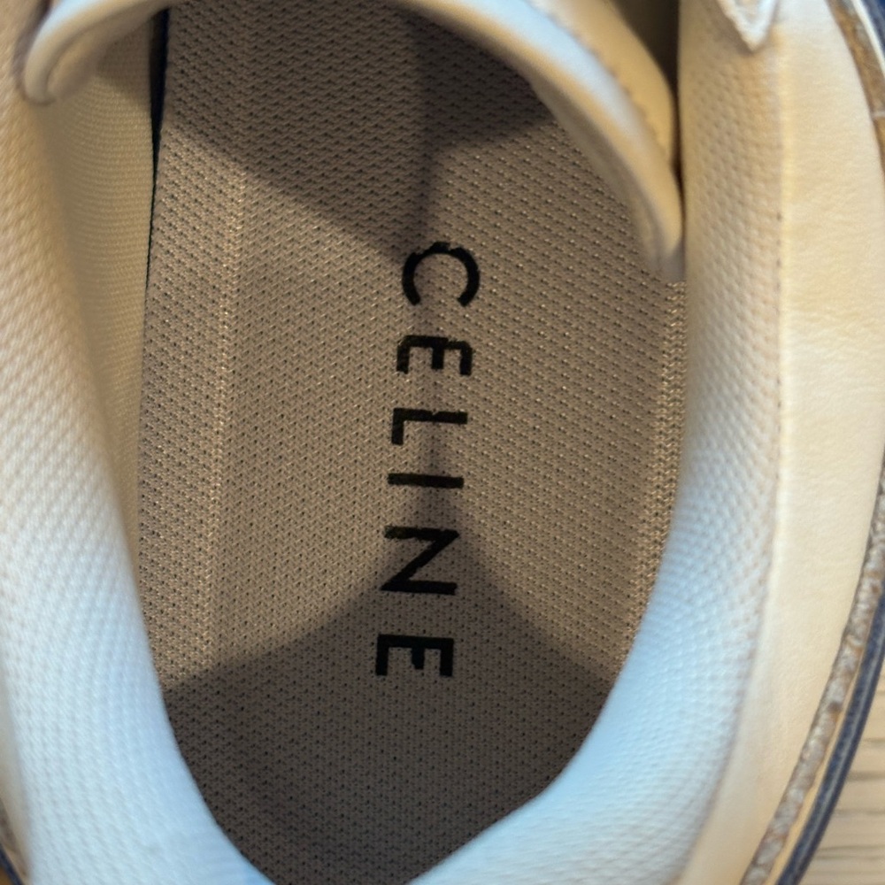 Celine Cream Casual Sneakers